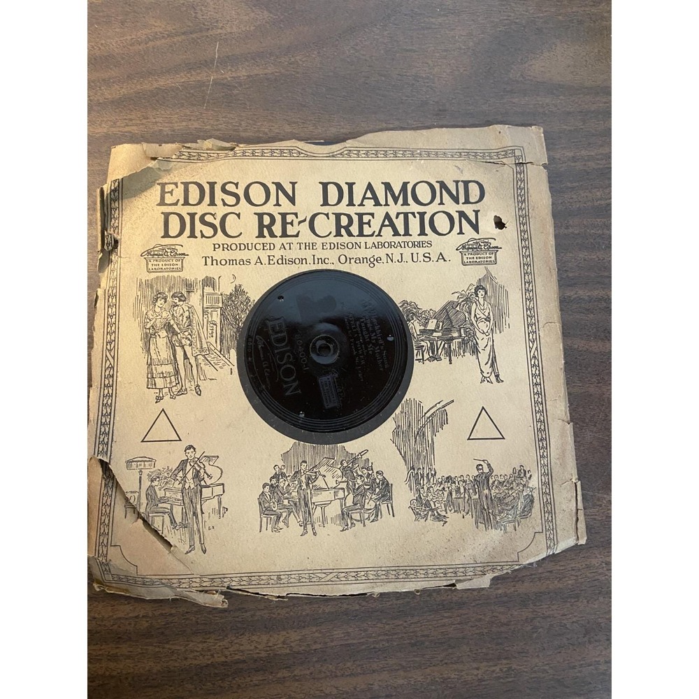 Edison Disc Vinyl Record 80400 Stella Power Original Sleeve Diamond Disc